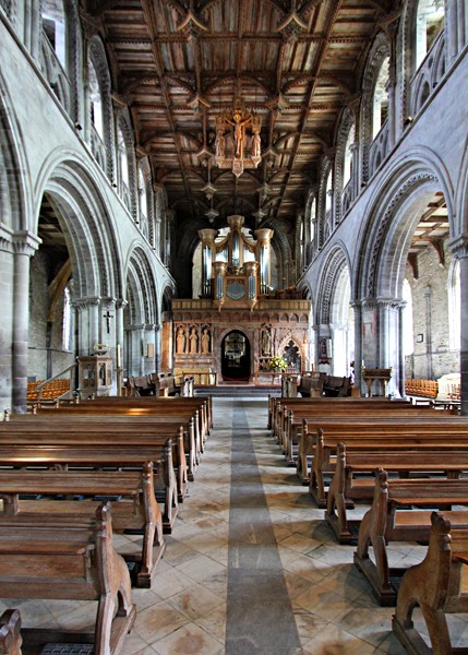 the Nave and suspended ceiling